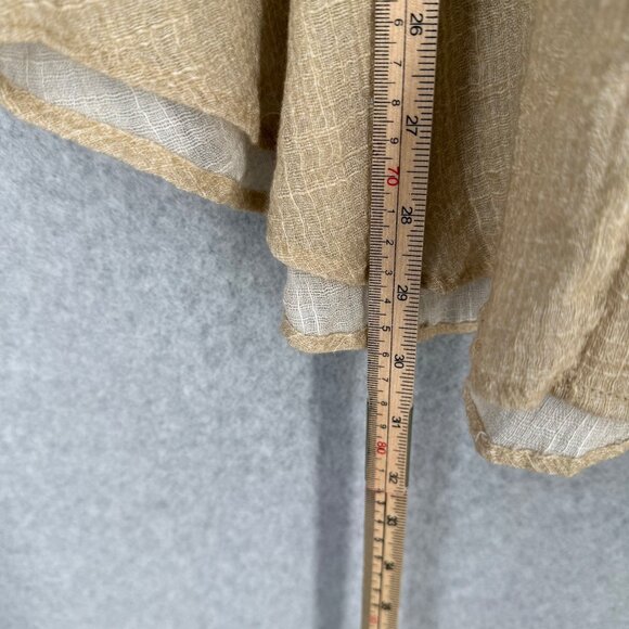 Mes Demoiselles Chevin Blouse Size FR 40/US 8 Neutral Peruvian Pattern Bat Wing - Picture 14 of 14